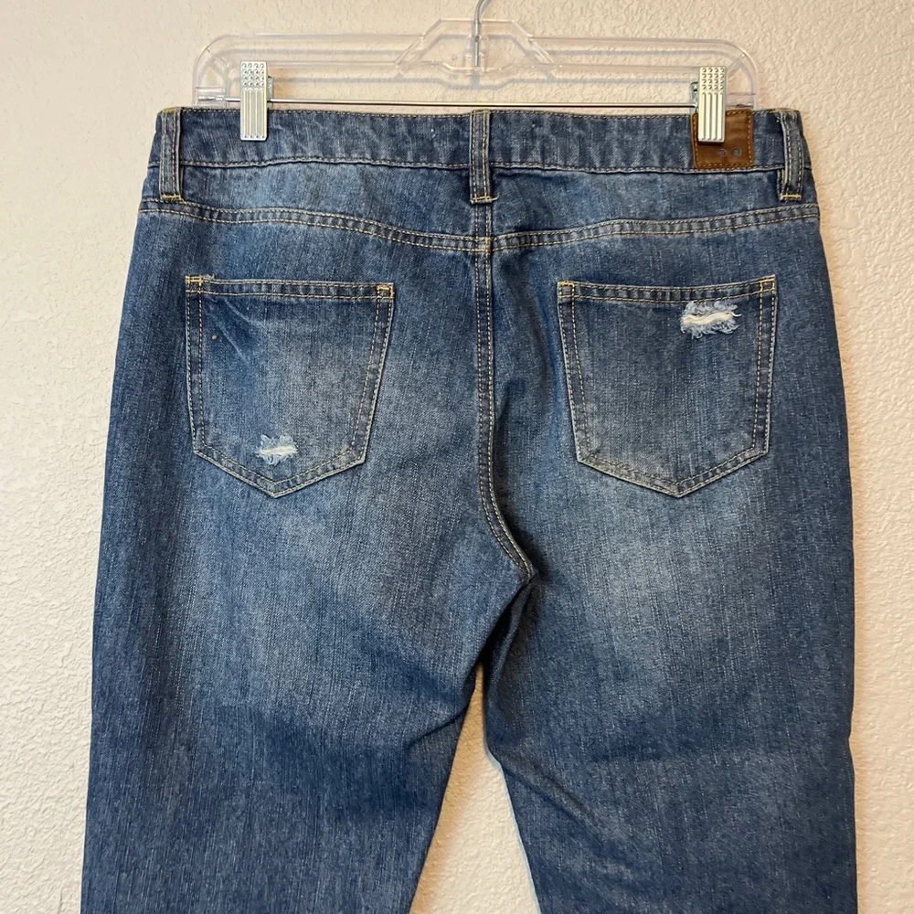 Life In Progress Jeans Women’s Size 27 Skinny Mid Rise Medium Wash Distressed - Picture 4 of 5